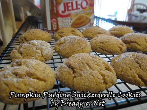 Pumpkin Pudding Mix Snickerdoodle Cookies