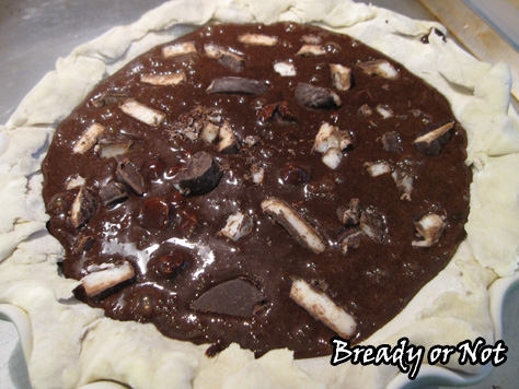 Peppermint Brownie Pie