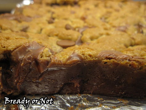 Bready or Not: Chewy Chocolate Stuffed Cookie Bars