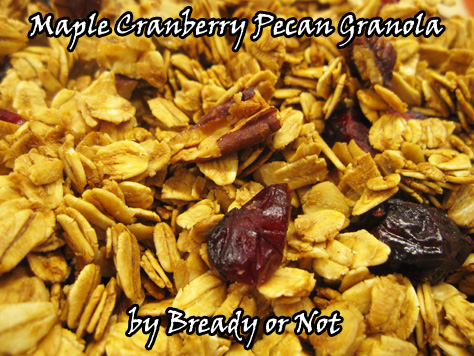 Bready or Not: Maple Cranberry Pecan Granola
