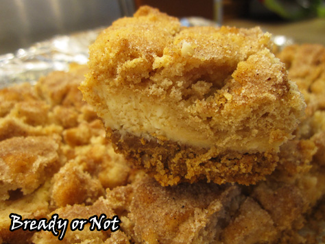 Bready or Not: Snickerdoodle Cheesecake Bars 
