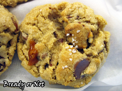 Bready or Not: Caramel Pretzel Chocolate Chip Cookies 