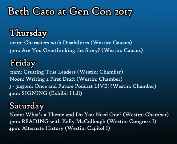 Gen Con 2017 schedule