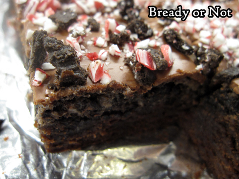 Bready or Not Original: Peppermint Oreo Truffle Brownies 