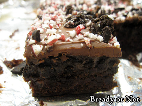 Bready or Not Original: Peppermint Oreo Truffle Brownies 