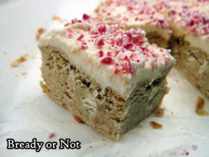 Bready or Not: White Chocolate Peppermint Blondies