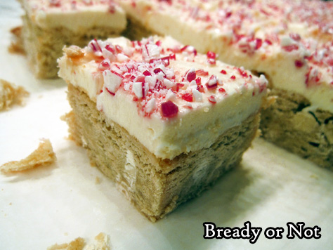 Bready or Not: White Chocolate Peppermint Blondies 