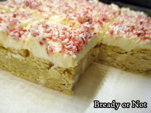 Bready or Not: White Chocolate Peppermint Blondies