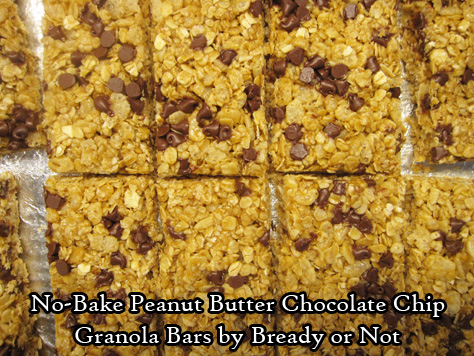 Bready or Not: No-Bake Peanut Butter Chocolate Chip Granola Bars 