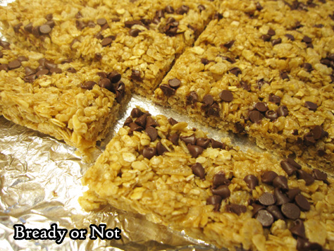 Bready or Not: No-Bake Peanut Butter Chocolate Chip Granola Bars 