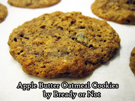 Bready or Not: Apple Butter Oatmeal Cookies 