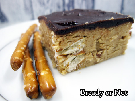 Bready or Not: No-Bake Peanut Butter Pretzel Fudge 