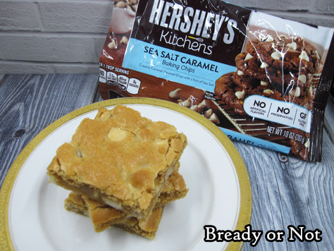 Bready or Not Original: Salted Caramel Chip Blondies 