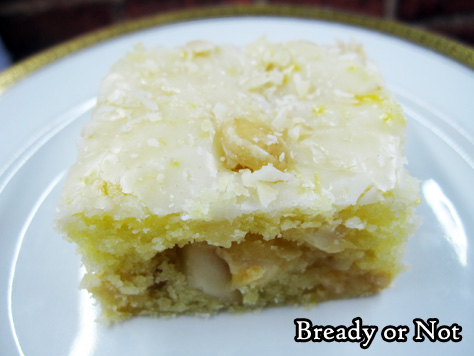 Bready or Not: Lemony Macadamia Nut Blondies 