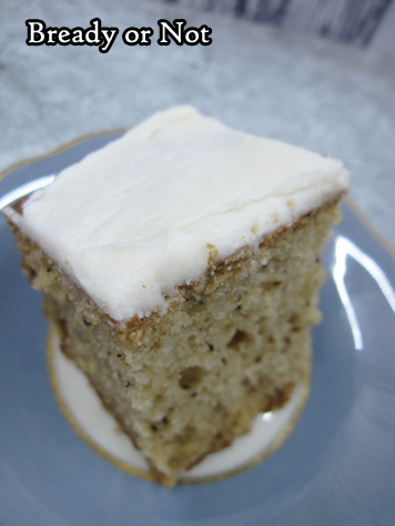 Bready or Not Original: Glazed Earl Grey Maple Gingerbread Sheet Cake 