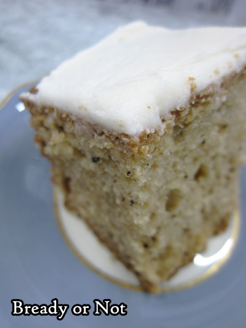 Bready or Not Original: Glazed Earl Grey Maple Gingerbread Sheet Cake 