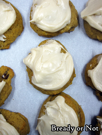 Bready or Not: Pumpkin Cookies with Penuche Frosting 