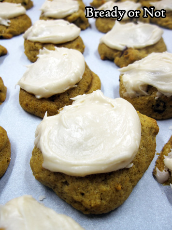 Bready or Not: Pumpkin Cookies with Penuche Frosting 