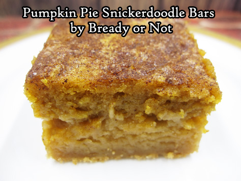 Bready or Not: Pumpkin Pie Snickerdoodle Bars 