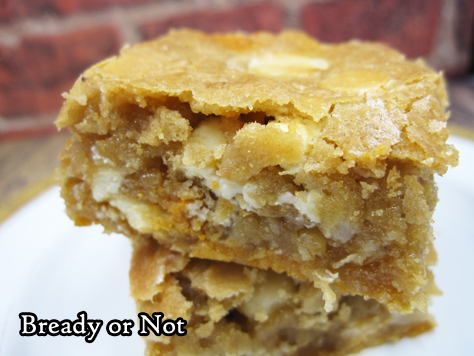 Bready or Not Original: Macadamia Nut Caramel Chip Blondies 