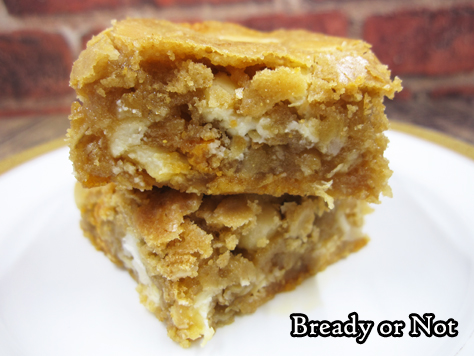 Bready or Not Original: Macadamia Nut Caramel Chip Blondies 