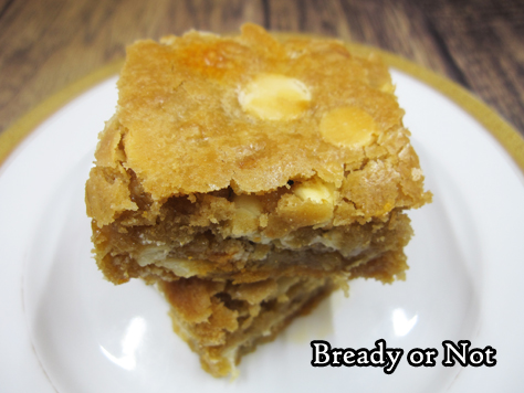 Bready or Not Original: Macadamia Nut Caramel Chip Blondies 