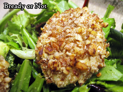 Bready or Not: Baked Goat Cheese Salad Rounds [Gluten Free] 