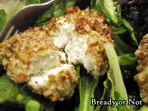 Bready or Not: Baked Goat Cheese Salad Rounds [Gluten Free] 