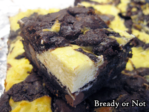 Bready or Not Original: Swirled Goat Cheese Brownies 