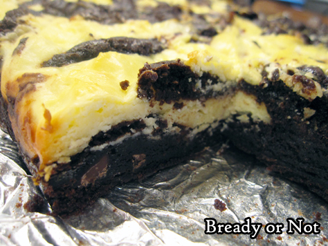 Bready or Not Original: Swirled Goat Cheese Brownies 