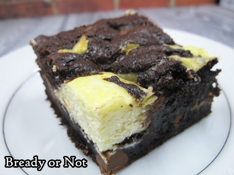 Bready or Not Original: Swirled Goat Cheese Brownies 