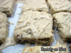 Bready or Not Original: Glazed Maple Pecan Shortbread Cookies