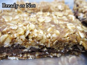 Bready or Not Original: No Bake Chocolate Almond Oatmeal Bars [Gluten Free]