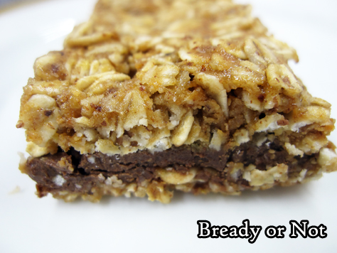 Bready or Not Original: No Bake Chocolate Almond Oatmeal Bars [Gluten Free] 