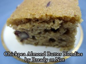 Bready or Not Original: Chickpea Almond Butter Blondies