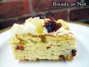 Bready or Not: Cranberry-Candied Ginger Blondies with Macadamia Nuts