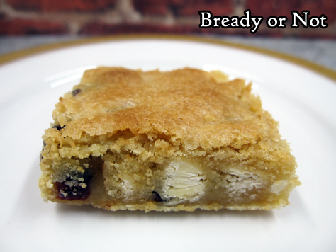 Bready or Not Original: Cranberry Candied Ginger Blondies 