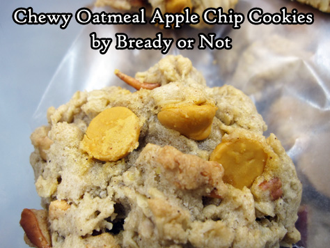 Bready or Not Original: Chewy Oatmeal Apple Chip Cookies 