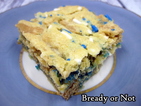 Bready or Not: Oreo Thins Cake Batter Blondies [cake mix]