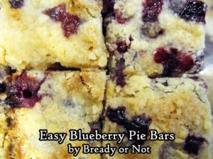 Bready or Not Original: Easy Blueberry Pie Bars