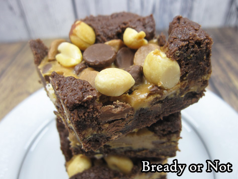 Bready or Not: Chocolate Peanut Butter Bars [cake mix] 