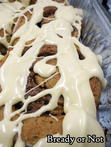 Bready or Not Original: Glazed Gingerbread Rolls 