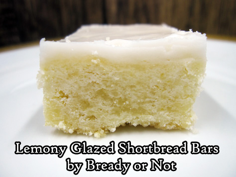 Bready or Not: Lemony Glazed Shortbread Bars