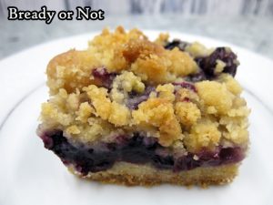 Bready or Not Original: Blueberry Crumble Bars