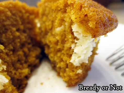 Bready or Not Original: Pumpkin Cream Cheese Cupcakes 