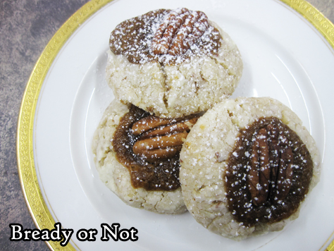 Bready or Not: Double Pecan Thumbprint Cookies 