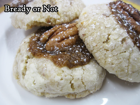 Bready or Not: Double Pecan Thumbprint Cookies 