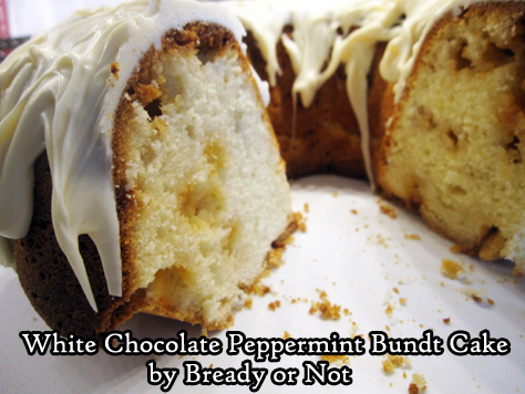 Bready or Not: White Chocolate Peppermint Bundt Cake