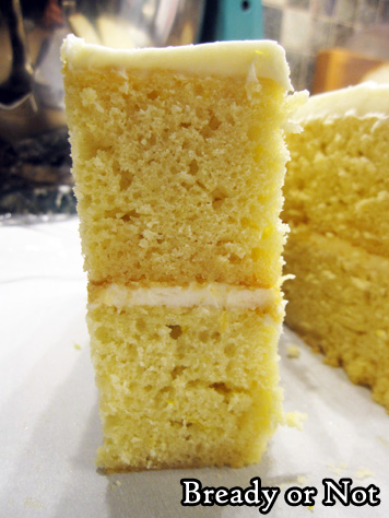 Bready or Not: Lemon Cake with Cream Cheese Frosting
