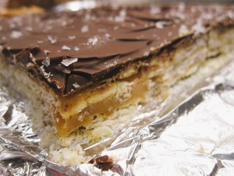 Bready or Not: No-Bake Triple-Decker Toffee Bars